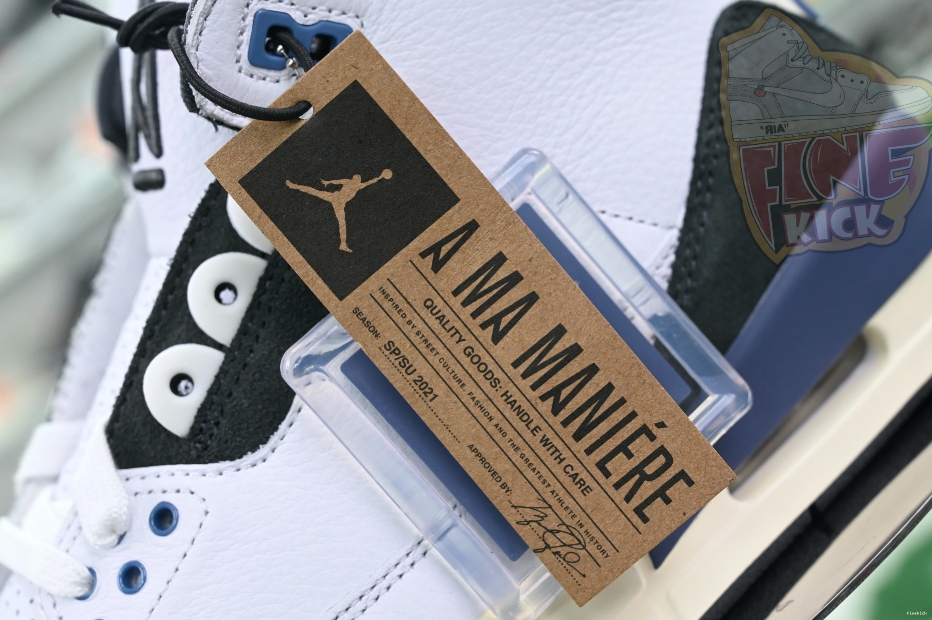 Air x Maniére Ma BLUE” Jordan Jordan3“DIFFUSED A 0823
